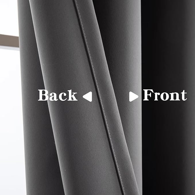 IGEMAEVE Blackout Curtains 90 Inch Length 2 Panels Set, Rod Pocket Energy - Image 4