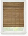 Cordless Woven Wood Roman Shades, 49W x 48H, Bayhead Natural, Sizes 20-72 Wide by FirstRateBlinds