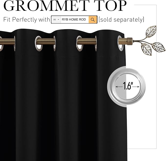 RYB HOME Extra Wide Curtain - Image 2