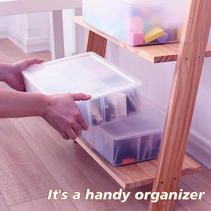 Clear 18 Grids Plastic Organizer Box Storage Beads Organizer with Removable Dividers for Jewelry,Bead Storage Organizer Box,Compartments Organizers,10.8L x7.7Wx1.7H
