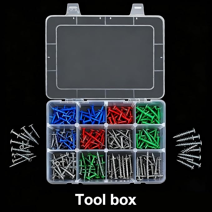 DUOFIRE Clear Plastic Bead Organizer Container Storage Box Adjustable Dividers Removable Grid Compartment for Jewelry Beads Earring Container Tool Fishing Hook Small Accessories(12 Grids)