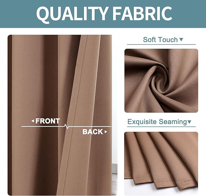 ChrisDowa Blackout Curtains 72 inches Long - Image 3