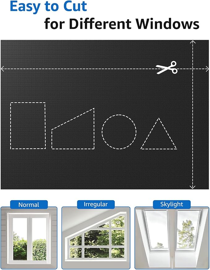 Sumobaby Blackout Curtains Portable 15"x36", NoDrill Black Out Window Cover - Image 4