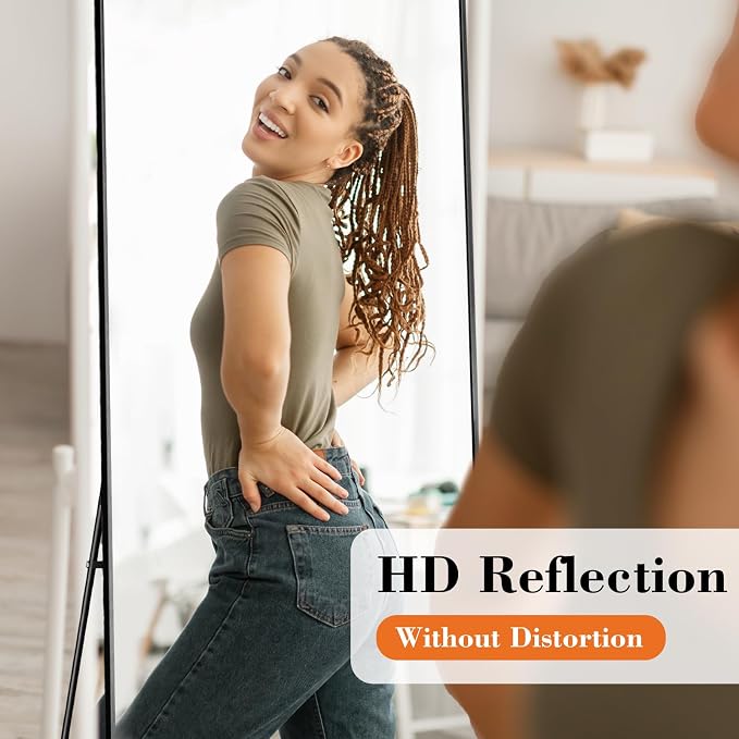 Sweetcrispy 56"x15" Full Length Mirror, Leaning or Standing Full Body Mirror - Image 3