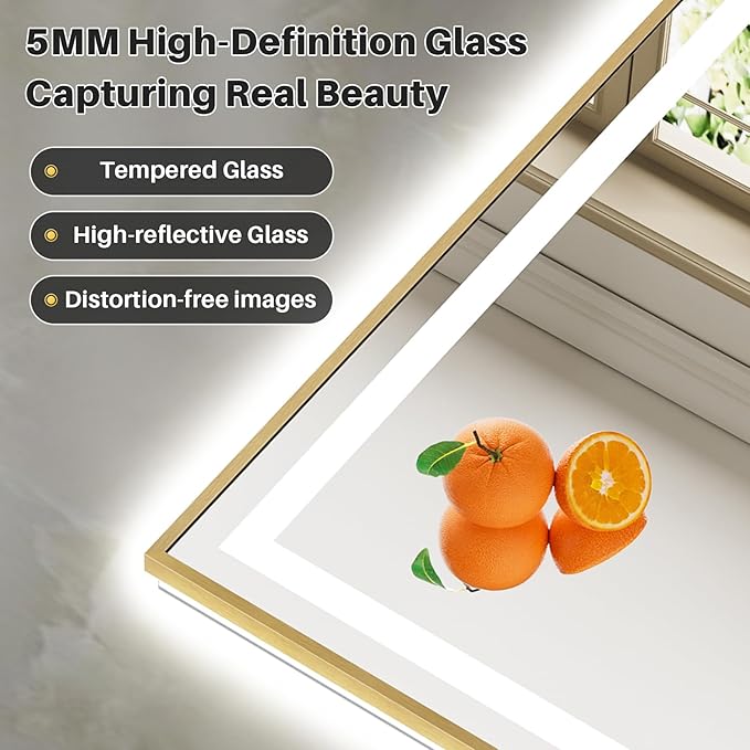 68x36 Inch LED Bathroom Mirror - Image 7