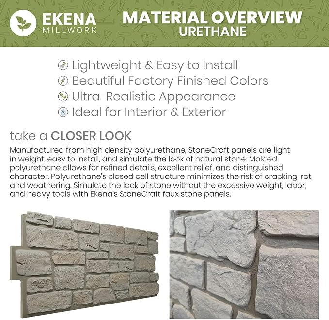 EverStone Cobblestone Faux Stone Panel, Rustic Roast Color - Image 14