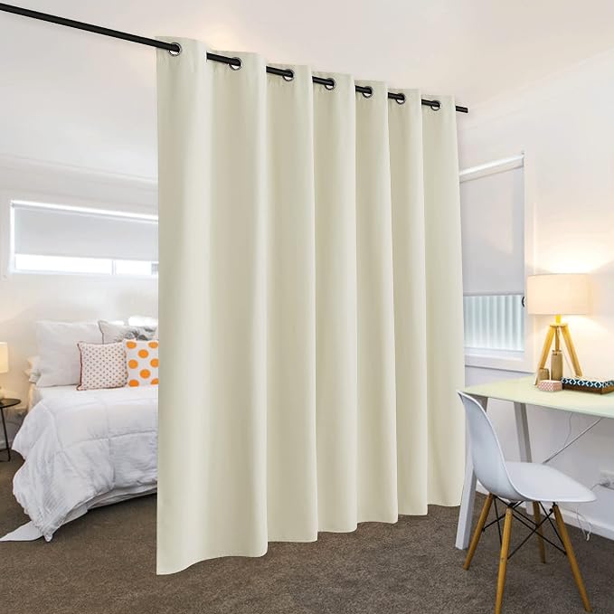RYB HOME Privacy Curtain for Sliding Glass Door, Light Block Noise Reduce - Image 3