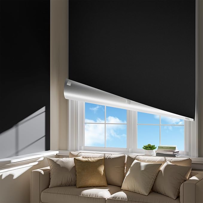 72" W x64 H Portable Blackout Curtains by HEMRLY