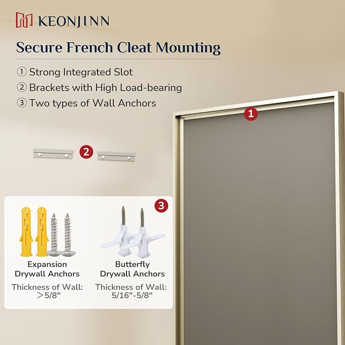 Keonjinn 24" x 30" Brushed Nickel Mirrors - Image 8