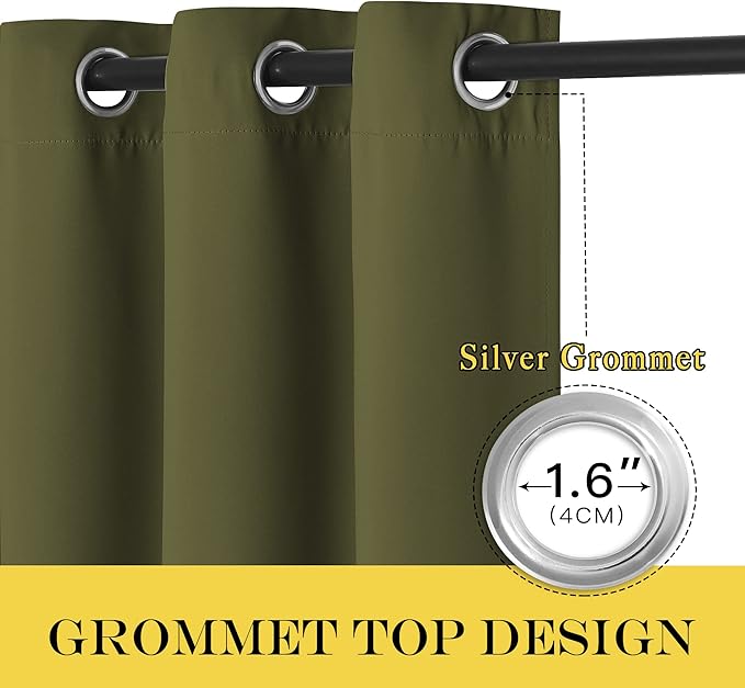 NICETOWN 95 inches Patio Door Curtains - Image 2