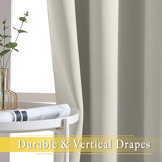 NICETOWN Blackout Drapery Curtain Panel 90 inches Long - Image 6