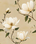 Floral Peel and Stick Wallpaper Vintage Khaki Contact Paper 17.5''x393'' Vinyl by Laatse