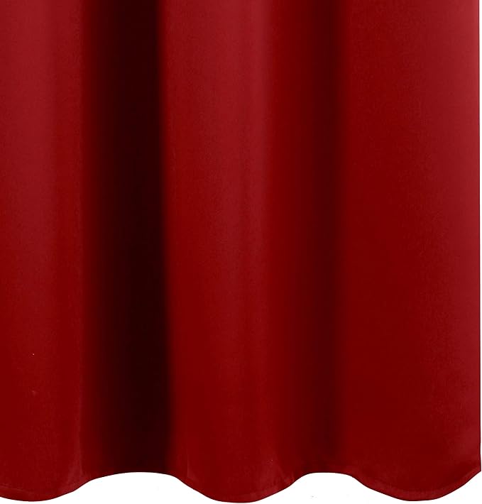 LEMOMO Red Thermal Blackout Curtains/52 x 72 Inch/Set of 2 Panels Room - Image 9
