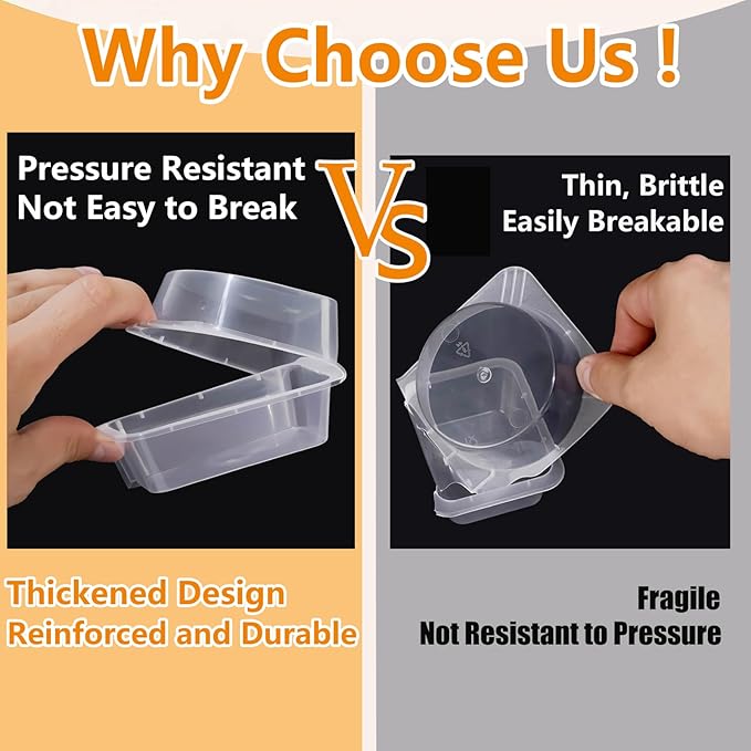 9 OZ New Snack Containers & Reusable Snack Containers with Lids for Kid,Snack Pack Containers ,Small 3 Compartment Condiment Containers,Perfect for Snacks, Condiments, Meals Prep & On-the-Go (10 Sets)