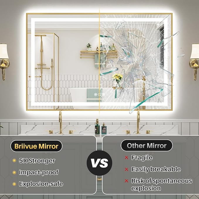 24x36 Inch LED Bathroom Mirror - Image 8