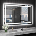 LOAAO 48X32 LED Bathroom Mirror by LOAAO