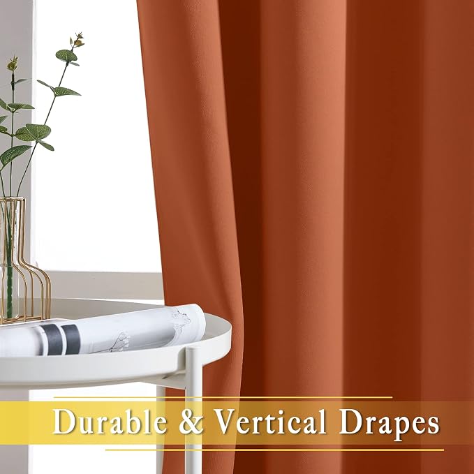 NICETOWN Blackout Bedroom Curtain 72 inches Long - Image 5