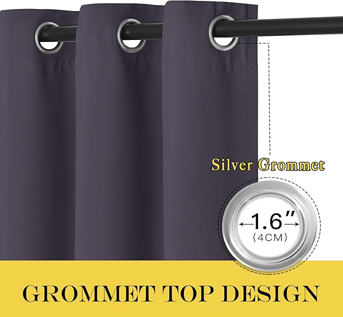 NICETOWN Blackout Curtains 84 Inch Length, Thermal Insulated Room Darkening - Image 5