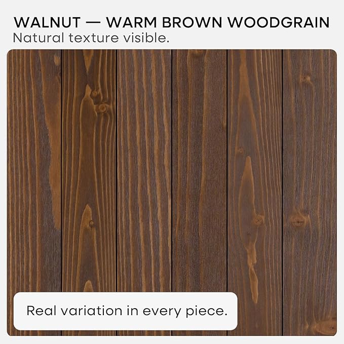 Homeforia Classic Walnut 60 inch Floating Shelf, High End Solid Real Wood Small - Image 6
