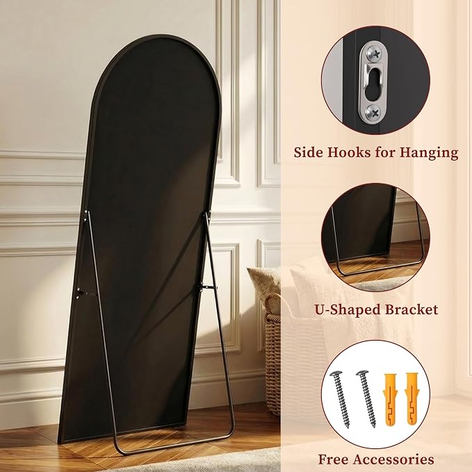 Suidia 88"x44" Arched Full Length Mirror - Image 7