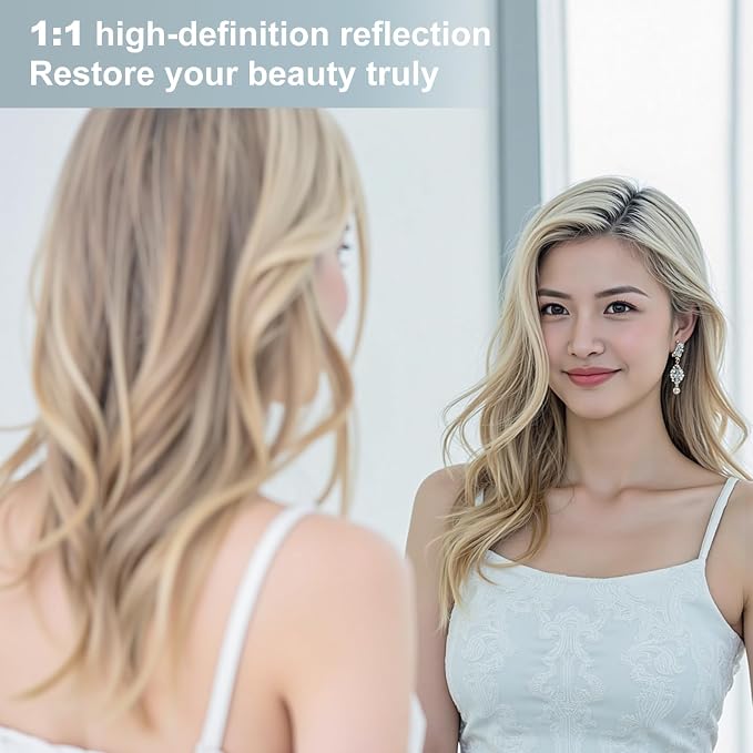 Dewfig Arched White Full Length Mirror, Full Body Mirrors - Image 5