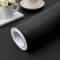 practicalWs 15.7 inch x 590.5 inch Solid Color Black Wallpaper Self Adhesive by practicalWs
