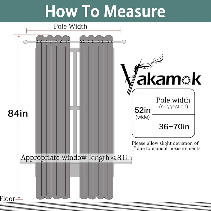 Yakamok 2 Thick Layers 100% Completely Blackout Window Curtains, Thermal - Image 8