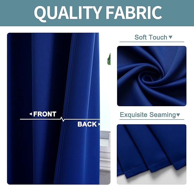 ChrisDowa Blackout Curtains 36 Inches Long - Image 3