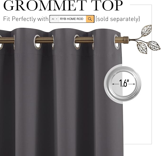 RYB HOME Room Divider Curtain - Image 2
