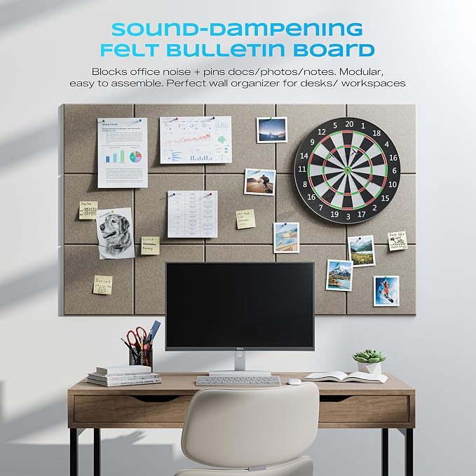 6-Pack Self-Adhesive Acoustic Panels, Soundproof Wall Panels - Image 4