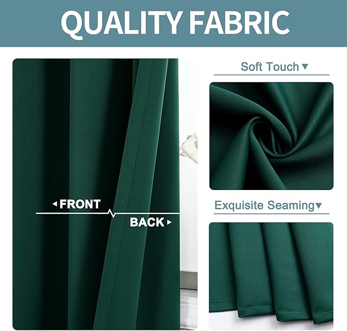 ChrisDowa Small Window Curtains 50 inches Long - Image 3