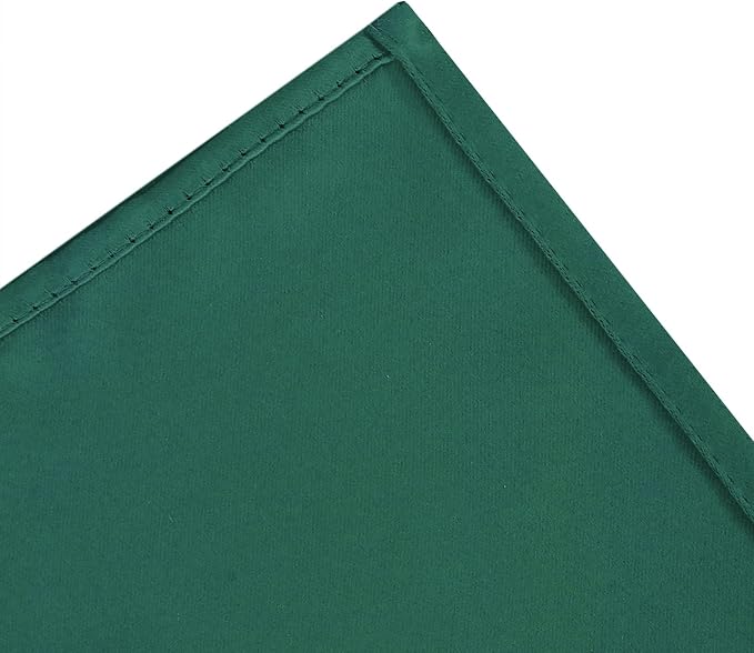 LEMOMO Blackout Curtains 66 x 72 Inch Long Dark Green Curtains Set of 2 Panels - Image 7