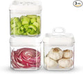 Felli Flip Tite Food Storage Container 5" LARGE Size Airtight Lid Lock Top, Stackable Kitchen Canister for Space Saving, Pantry Fridge Cupboard Organizer, Spice Seasoning Pet Treats Snack (1.1 qt)