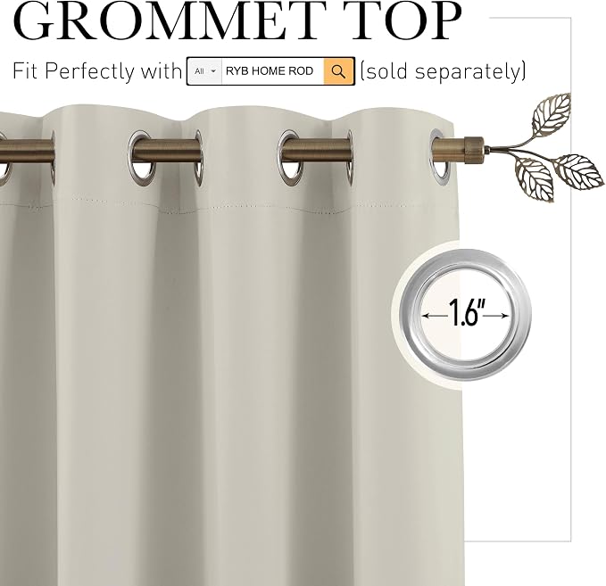 RYB HOME Extra Wide Curtain - Image 2
