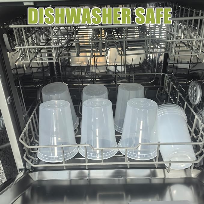 EASYTRIP [24 sets] 32oz Deli Containers with Lids，Food Storage Container with airtight lid，Plastic Soup Containers with Lids Meal Prep/BPA Free/Freezer Safe/Dishwasher Safe/Microwave Safe/Stackable