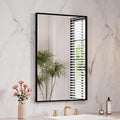 LOAAO Black Bathroom Mirror 28"X32" by LOAAO
