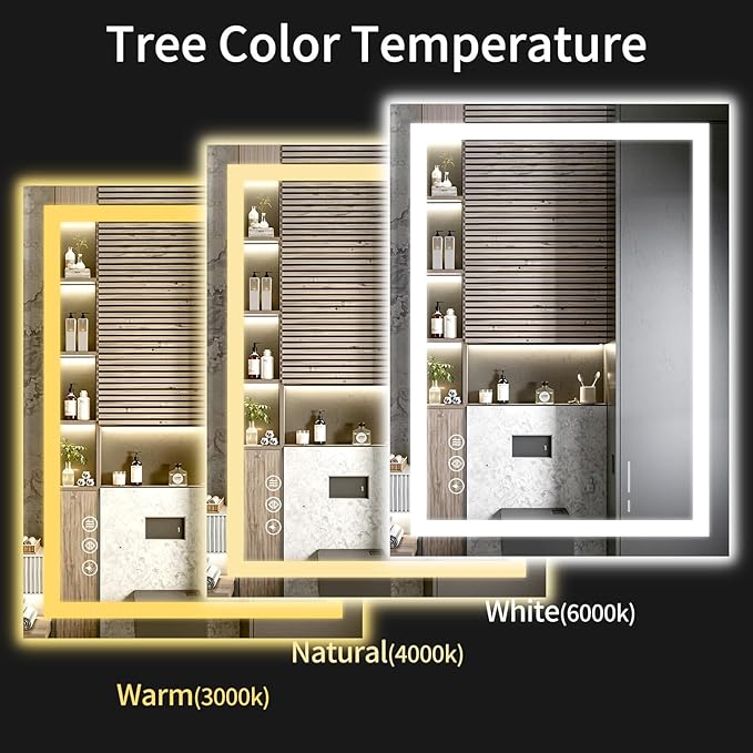 40"x32" LED Bathroom Mirror - Image 5