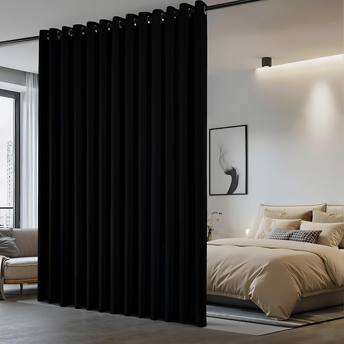NICETOWN Large Room Separating Divider, Room Divider Curtain Screen Partition by NICETOWN