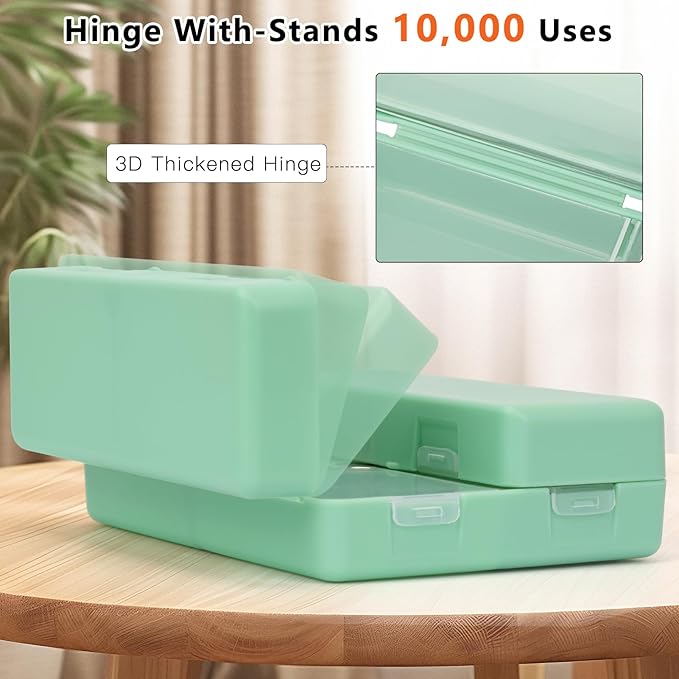 FYY Daily Pill Organizer,7 Compartments Portable Pill Case Travel Pill Organizer,[Folding Design] Pill Box for Purse Pocket to Hold Vitamins,Cod Liver Oil,Supplements and Medication-DarkGreen