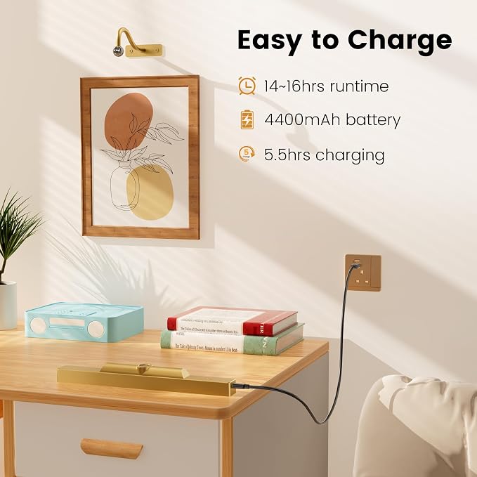 4 Pack Art Light Set, Remote Control Timer 3 Color Temps - Image 5