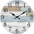 KECYET Wall Clock Battery Operated 10 Inch Silent Non Ticking Coastal Design by KECYETWALLCLOCK
