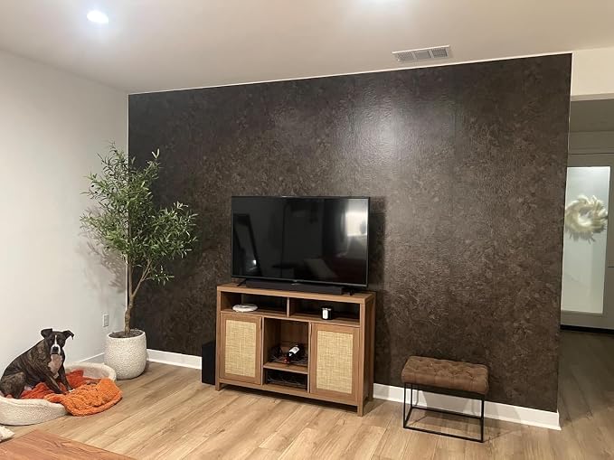 3yecao 16"×591" Big Roll Large Size Thick Dark Brown Tan Grey Concrete - Image 8