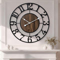 Large Metal Wall Clock, 20 Inch Retro Decorative Silent, Non Ticking, Battery by Unknown