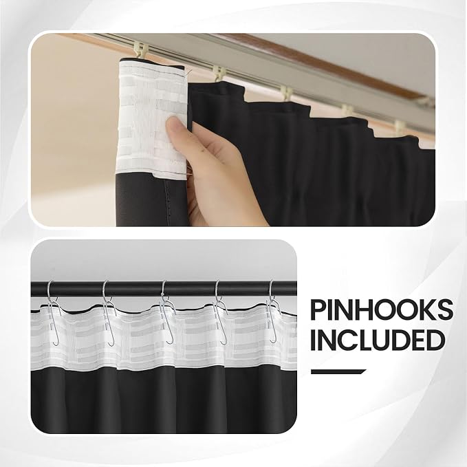 Floor to Ceiling Curtains for Wall Ceiling Mount Track, Room partition Extra - Image 3