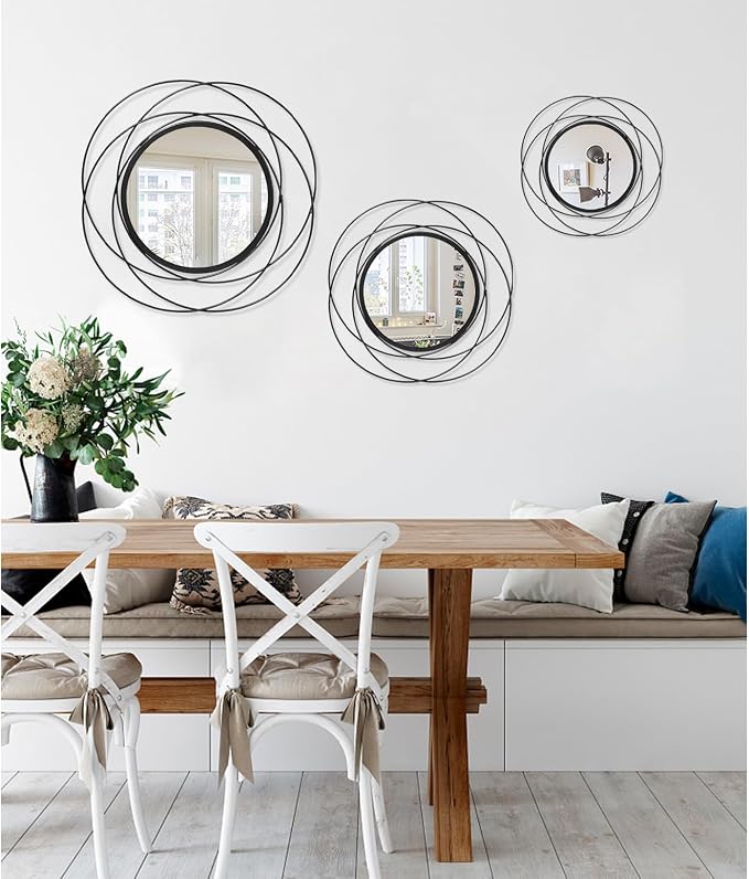 Decorative Mirrors Black Circle Mirror - Image 6