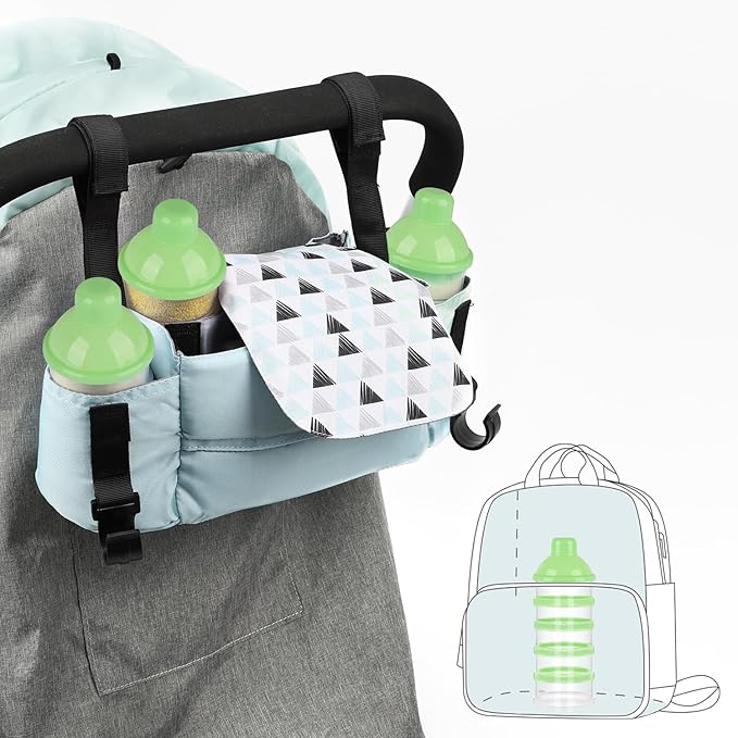 Accmor Formula Dispenser On The Go, 5 Compartments Stackable Formula Container for Travel, Baby Milk Powder Kids Snack Container, BPA Free