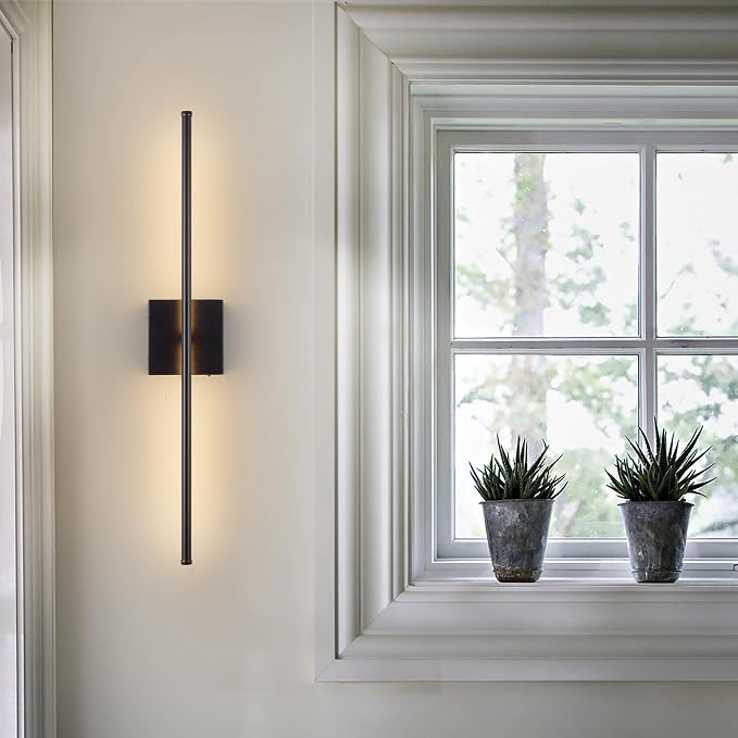 KARTOOSH 28.3 Inch 9 RGB Color Battery Operated Wireless Wall Sconces Set of Two - Image 8