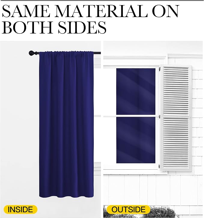 NICETOWN Bedroom Curtains Blackout Draperies - Image 6