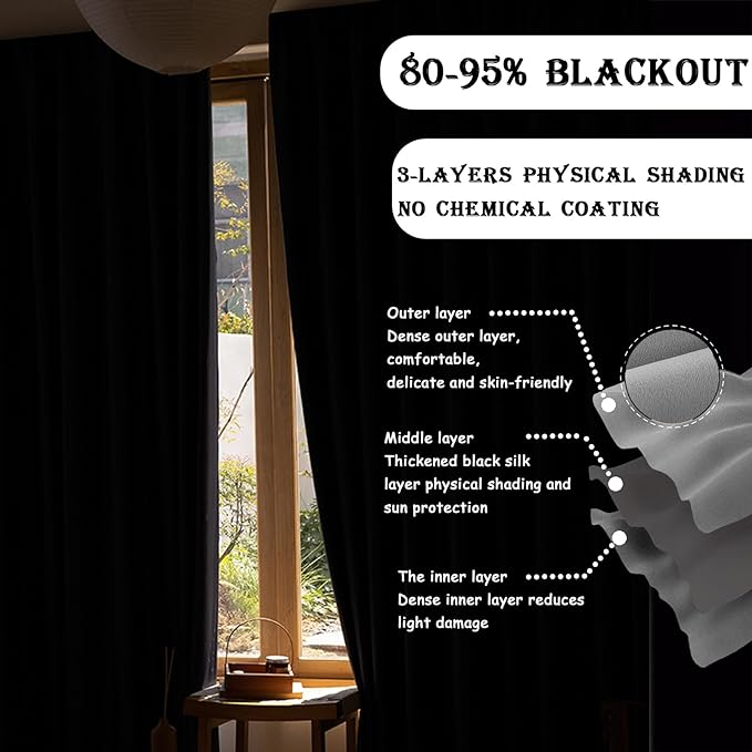 Room Divider Curtains for Ceiling Track Rod, 15 ft Wide x 7 ft Tall, 1 Panel - Image 4