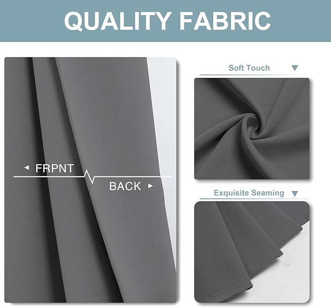 ChrisDowa Blackout Curtains 36 Inches Long - Image 3